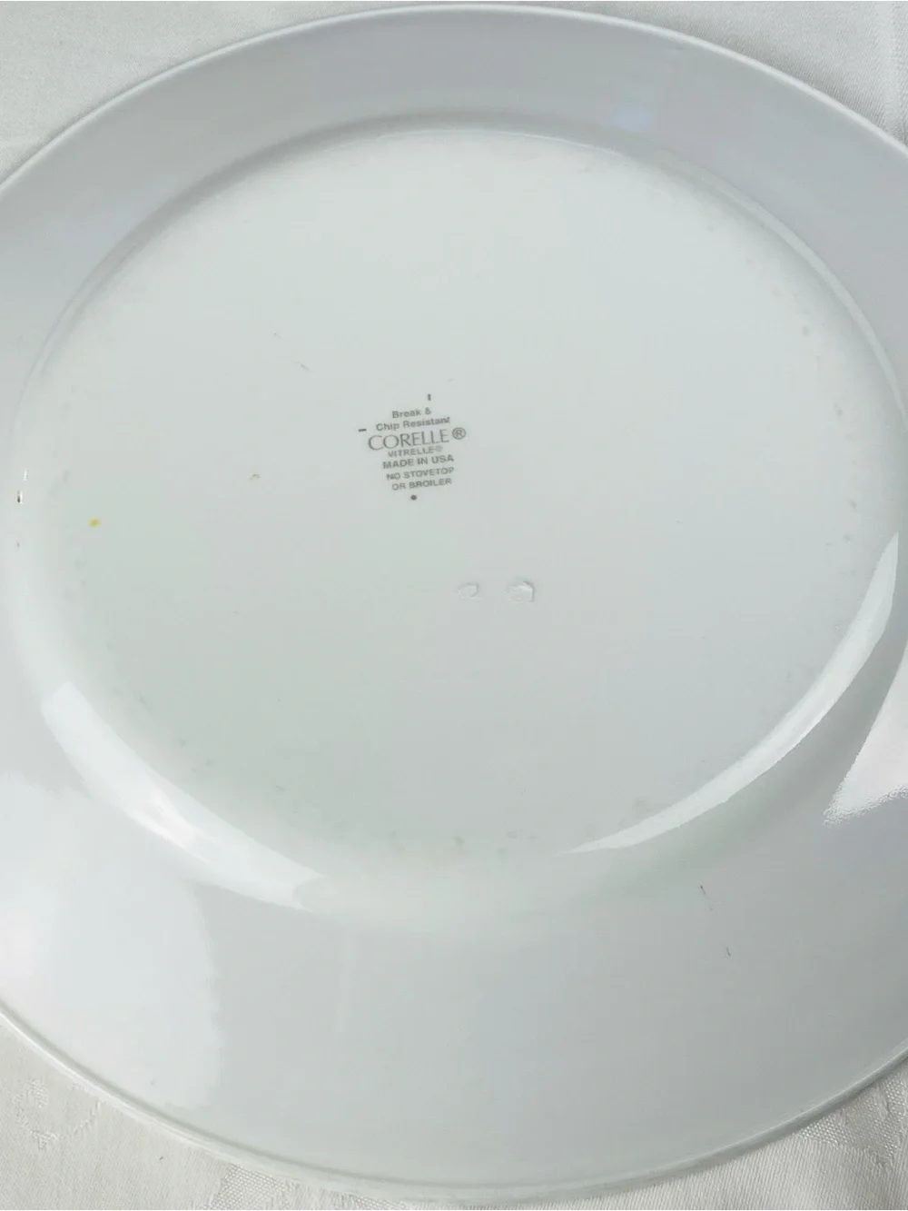 Set Of 2 - Vintage Corelle Strokes of Color Brushed Red 10 3.4” Dinner Plates